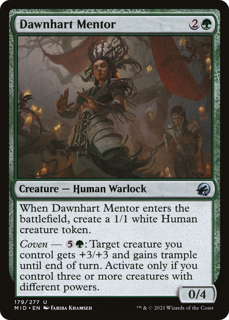 Dawnhart Mentor (MID-179)  Foil - Innistrad: Midnight Hunt