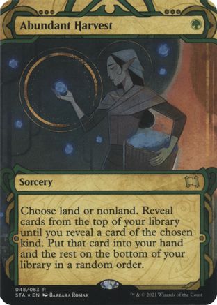 Abundant Harvest (Foil Etched) (STA-048)  Foil - Strixhaven Mystical Archive (Borderless)