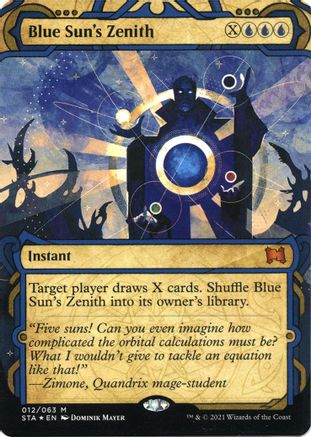 Blue Sun's Zenith (Foil Etched) (STA-012)  Foil - Strixhaven Mystical Archive (Borderless)