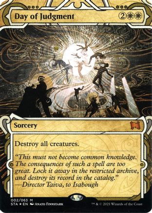 Day of Judgment (Foil Etched) (STA-002)  Foil - Strixhaven Mystical Archive (Borderless)