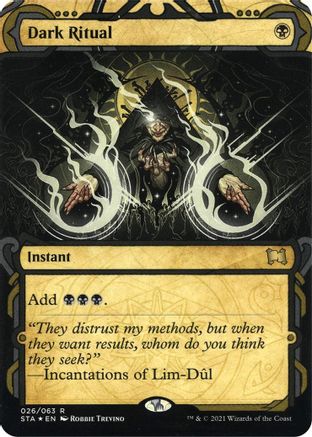Dark Ritual (Foil Etched) (STA-026)  Foil - Strixhaven Mystical Archive (Borderless)