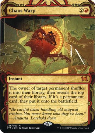 Chaos Warp (Foil Etched) (STA-036)  Foil - Strixhaven Mystical Archive (Borderless)