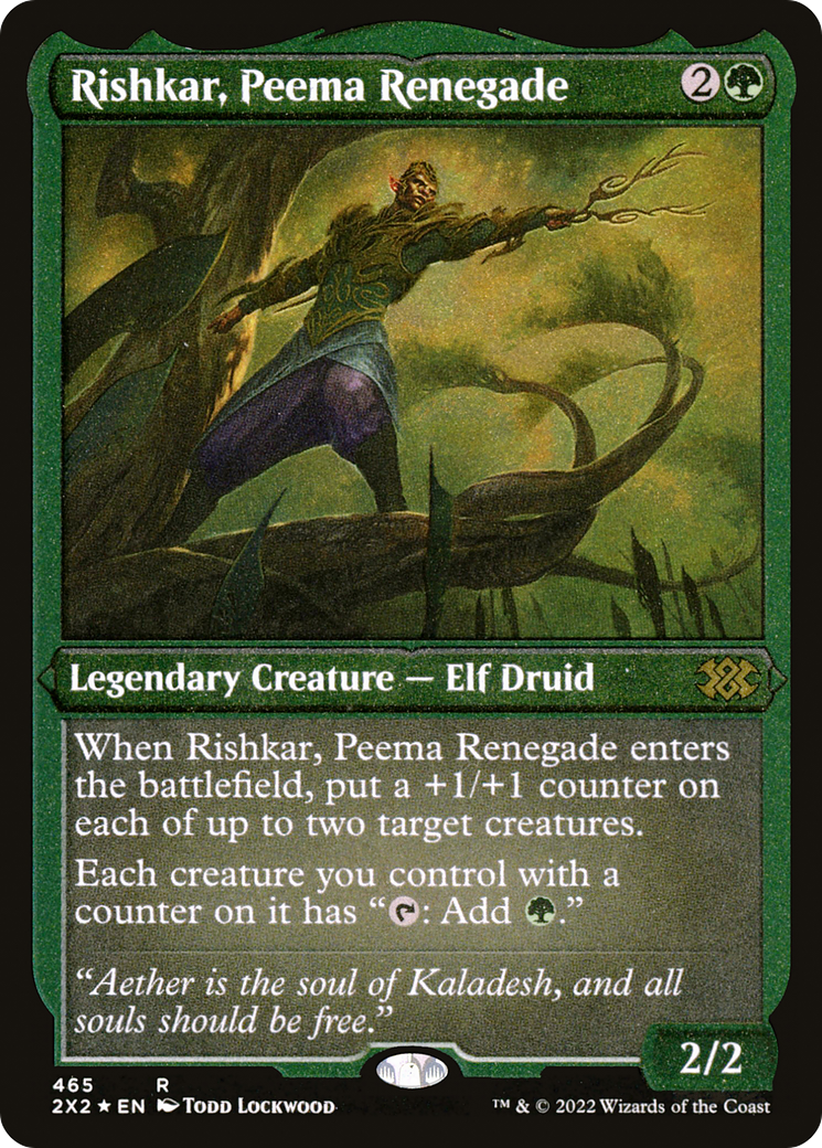 Rishkar, Peema Renegade (Foil Etched) (2X2-465)  Foil - Double Masters 2022