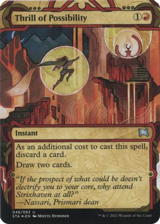 Thrill of Possibility (Foil Etched) (STA-046)  Foil - Strixhaven Mystical Archive (Borderless)