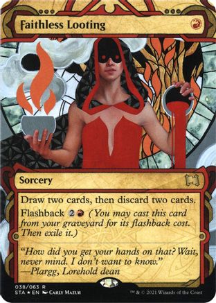Faithless Looting (Foil Etched) (STA-038)  Foil - Strixhaven Mystical Archive (Borderless)