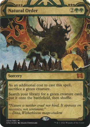 Natural Order (Foil Etched) (STA-054)  Foil - Strixhaven Mystical Archive (Borderless)