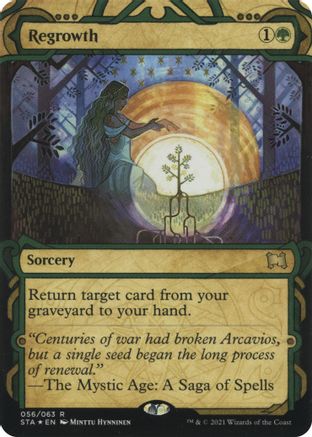 Regrowth (Foil Etched) [Strixhaven: School of Mages Mystical Archive]