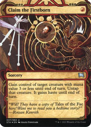 Claim the Firstborn (Foil Etched) (STA-037)  Foil - Strixhaven Mystical Archive (Borderless)