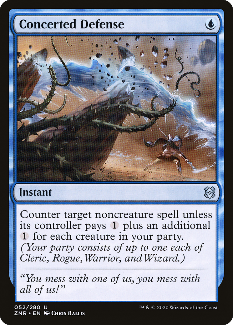 Concerted Defense (ZNR-052)  - Zendikar Rising
