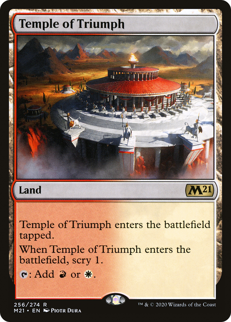 Temple of Triumph (M21-256)  - Core Set 2021