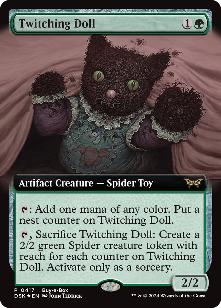 Twitching Doll (Extended Art) (BABP-417)  Foil - Duskmourn: House of Horror: (Extended Art)