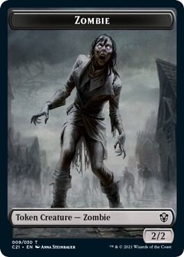 Zombie // Spirit Token [Commander 2021 Tokens]