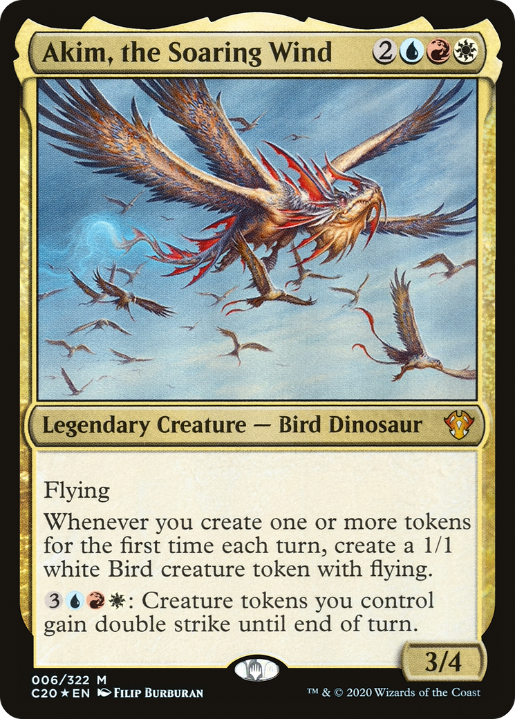 Akim, the Soaring Wind (C20-006)  Foil - Commander 2020