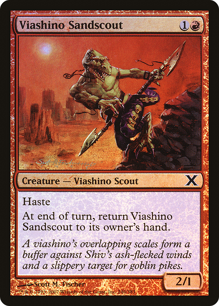 Viashino Sandscout (10E-246★)  Foil - Tenth Edition
