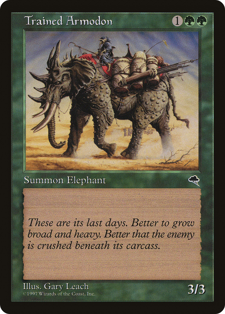 Trained Armodon (TMP-260)  - Tempest