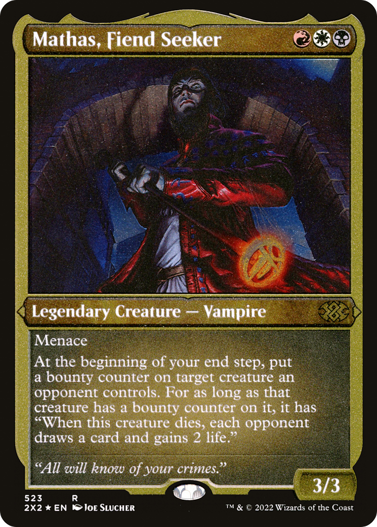 Mathas, Fiend Seeker (Foil Etched) (2X2-523)  Foil - Double Masters 2022