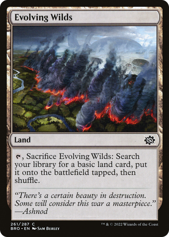 Evolving Wilds (BRO-261)  Foil - The Brothers' War