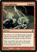 Feral Lightning (SOK-097)  Foil - Saviors of Kamigawa