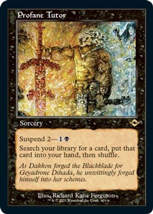 Profane Tutor (Retro Frame) (Foil Etched) (MH2-401)  Foil - Modern Horizons 2