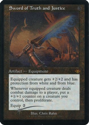 Sword of Truth and Justice (Retro Frame) (Foil Etched) (MH1-032) - Modern Horizons Foil