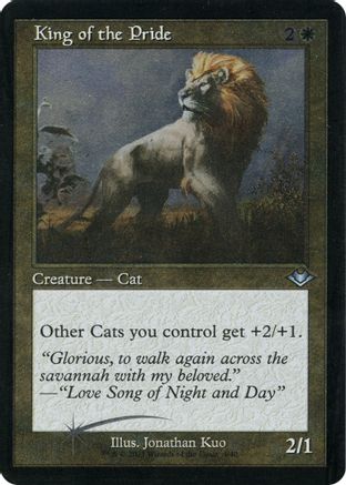 King of the Pride (Retro Frame) (Foil Etched) (MH1-004)  Foil - Modern Horizons