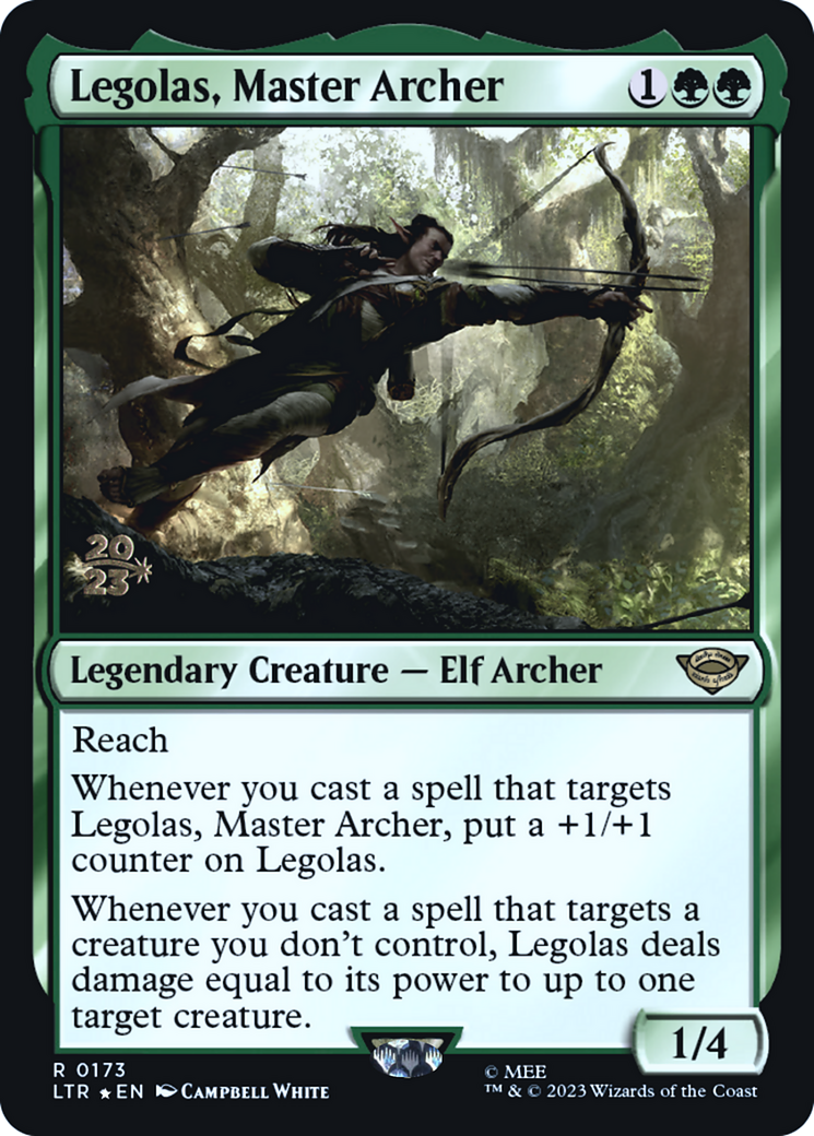 Legolas, Master Archer (PRE-173)  Foil - Tales of Middle-earth Promos