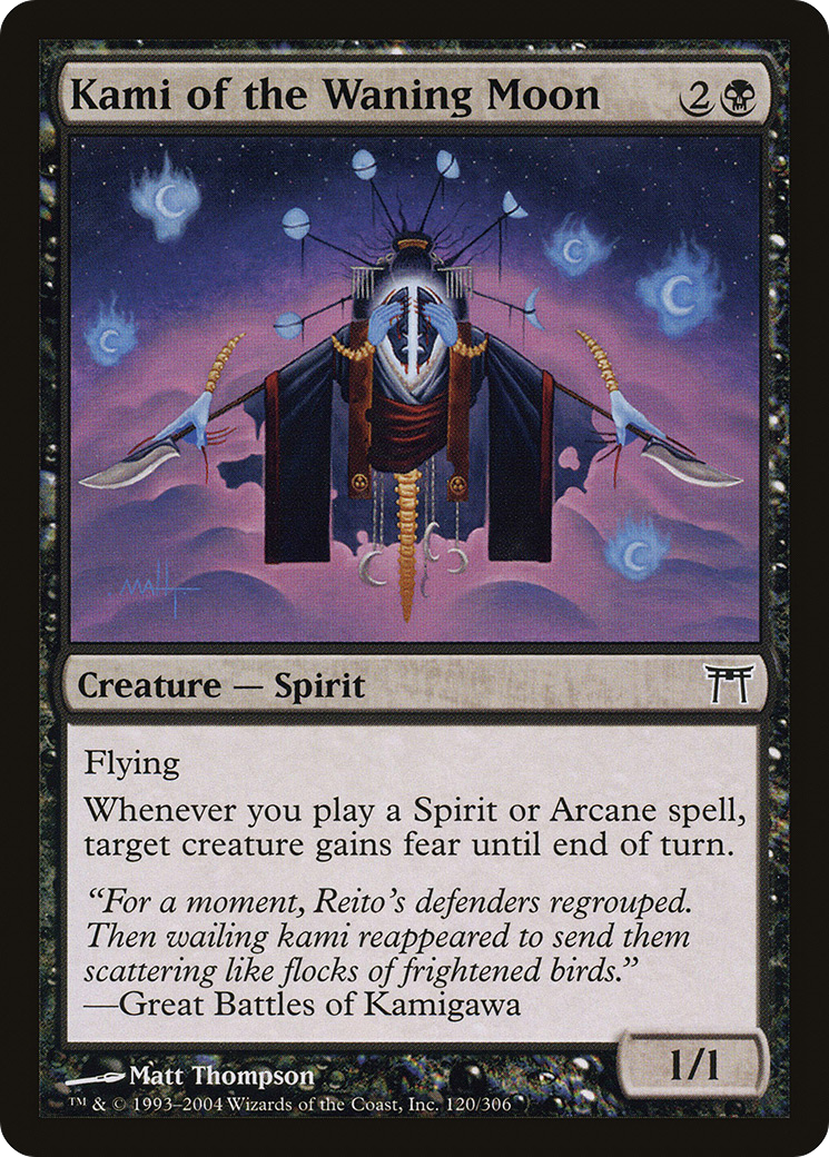 Kami of the Waning Moon (CHK-120)  Foil - Champions of Kamigawa