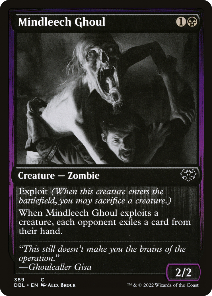 Mindleech Ghoul (DBL-389)  Foil - Innistrad: Double Feature