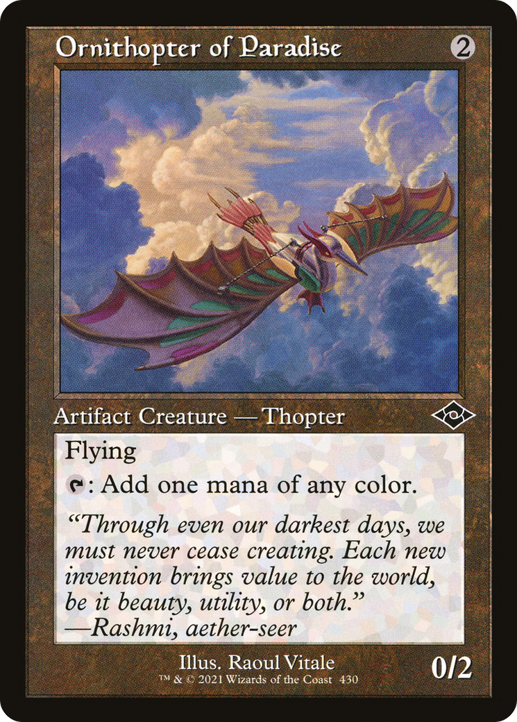 Ornithopter of Paradise (Retro Frame) (MH2-430)  - Modern Horizons 2