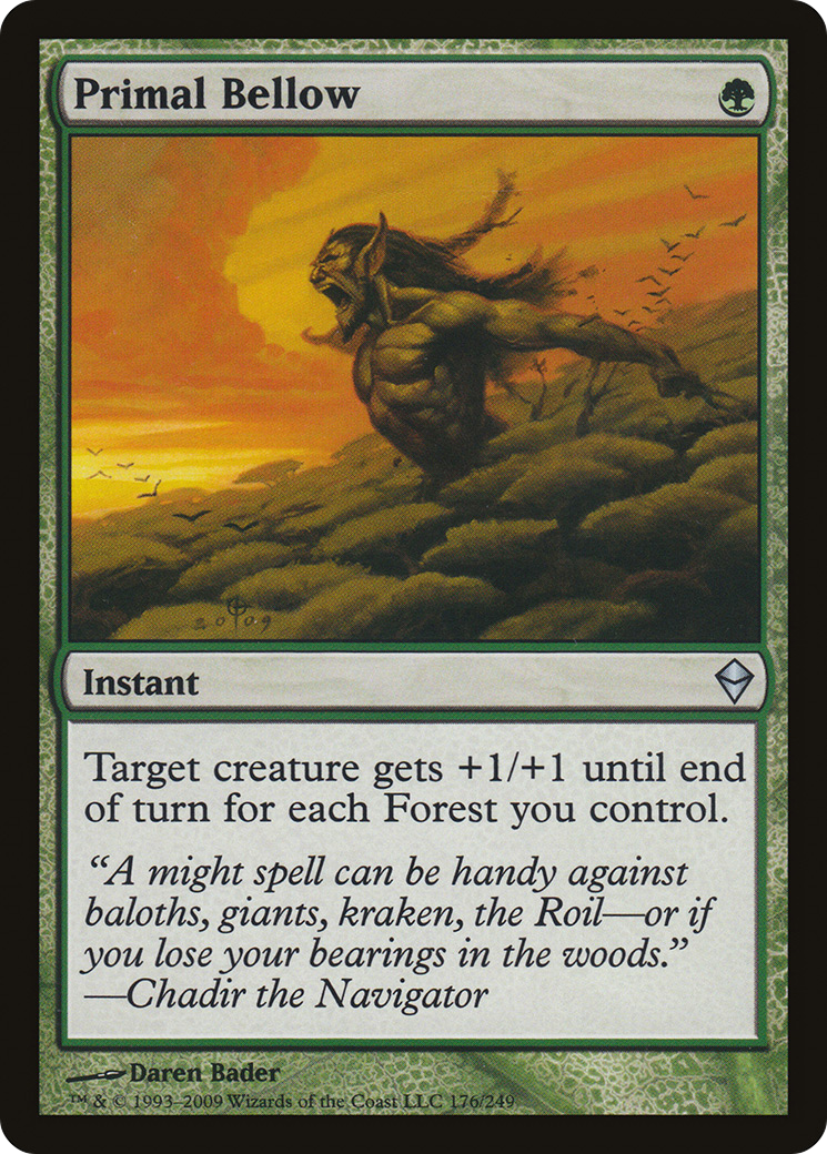 Primal Bellow (ZEN-176)  Foil - Zendikar