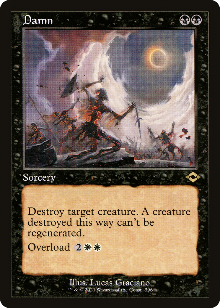 Damn (Retro Frame) (MH2-396)  Foil - Modern Horizons 2