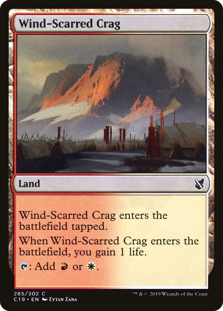 Wind-Scarred Crag (C19-285)  - Commander 2019
