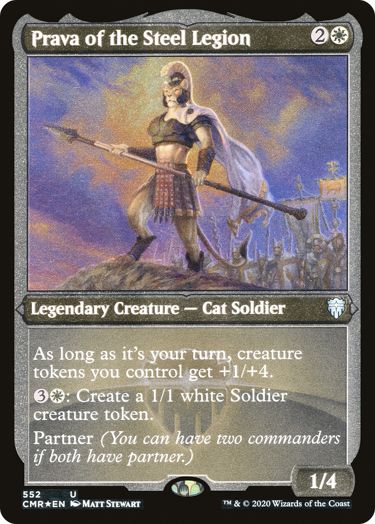 Prava of the Steel Legion (Foil Etched) (CMR-552)  Foil - Commander Legends