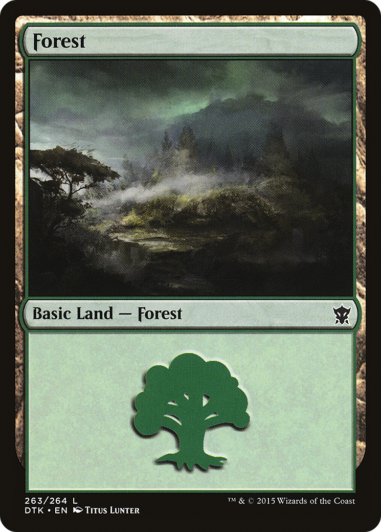 Forest (263) (DTK-263) - Dragons of Tarkir Foil