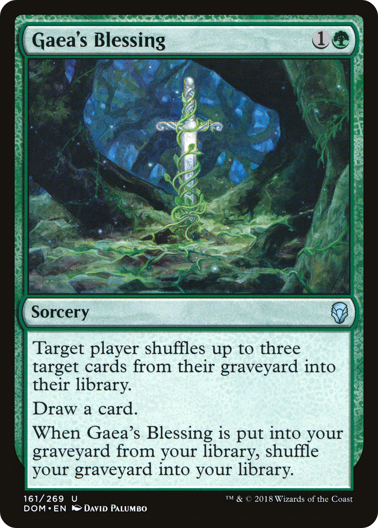 Gaea's Blessing (DOM-161)  Foil - Dominaria