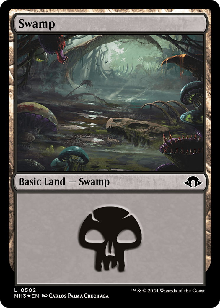 Swamp (0502) (Ripple Foil) (MH3-502)  Foil - Modern Horizons 3