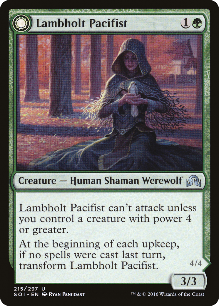 Lambholt Pacifist (SOI-215) - Shadows over Innistrad: (Double Faced Transform) Foil