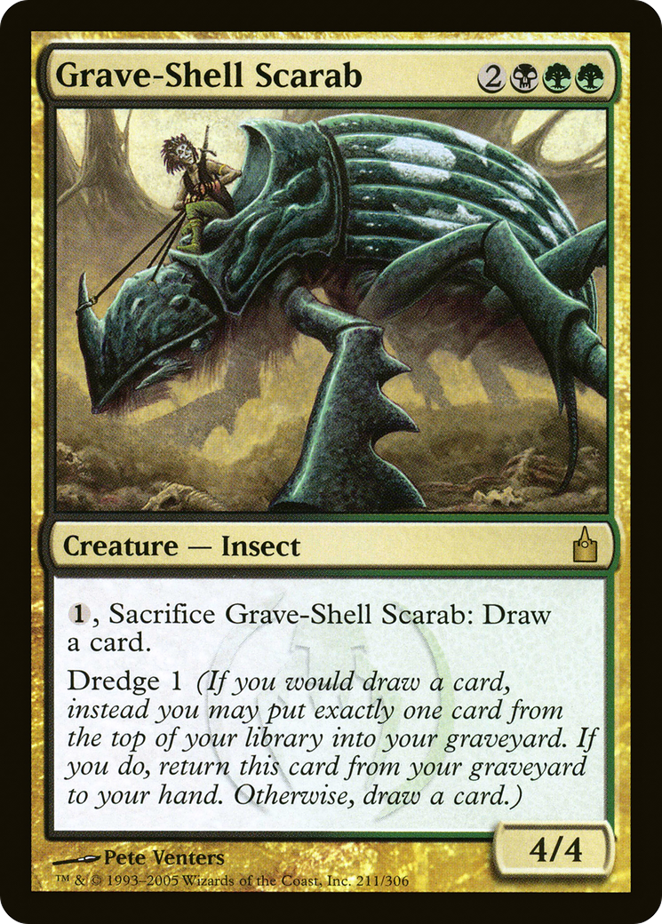Grave-Shell Scarab (RAV-211)  Foil - Ravnica: City of Guilds