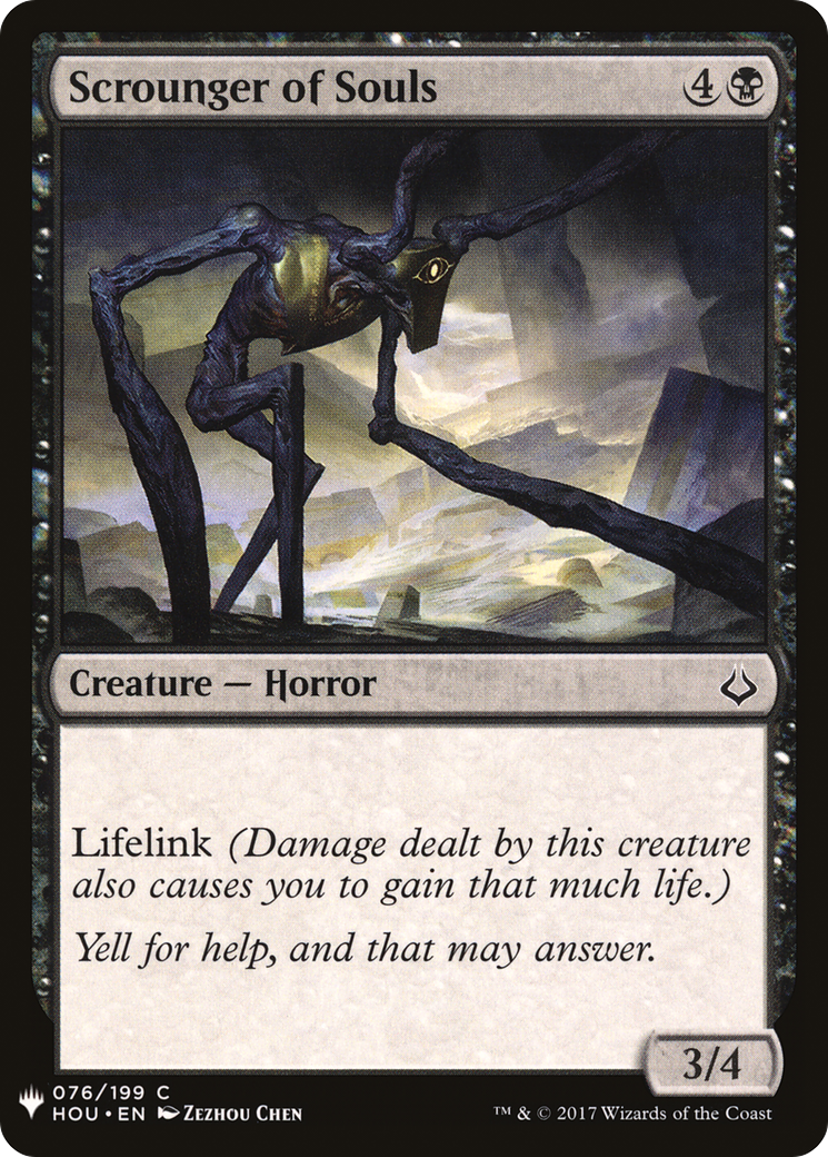Scrounger of Souls (LIST-HOU-76)  - The List