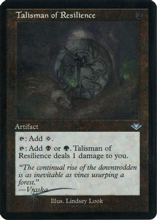 Talisman of Resilience (Retro Foil Etched) [Modern Horizons]
