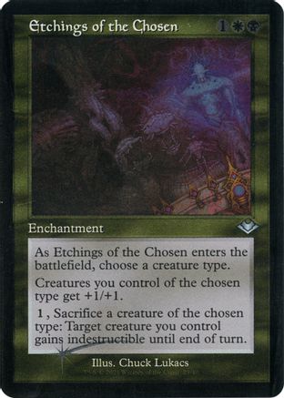 Etchings of the Chosen (Retro Frame) (Foil Etched) (MH1-025)  Foil - Modern Horizons