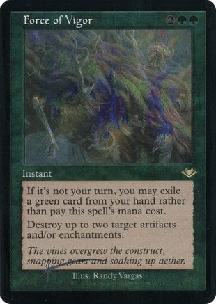 Force of Vigor (Retro Frame) (Foil Etched) (MH1-021) - Modern Horizons Foil