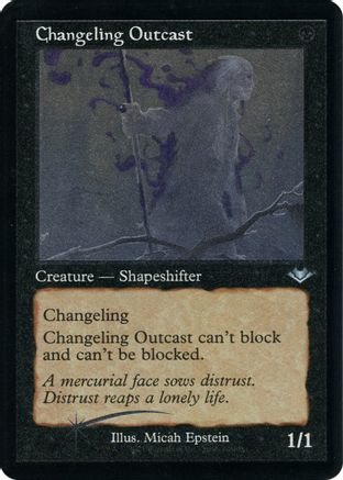 Changeling Outcast (Retro Frame) (Foil Etched) (MH1-012)  Foil - Modern Horizons