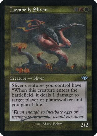 Lavabelly Sliver (Retro Frame) (Foil Etched) (MH1-029)  Foil - Modern Horizons