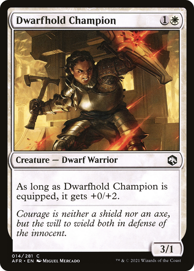 Dwarfhold Champion (AFR-014)  - Adventures in the Forgotten Realms