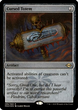 Cursed Totem (Foil Etched) (MH2-295)  Foil - Modern Horizons 2
