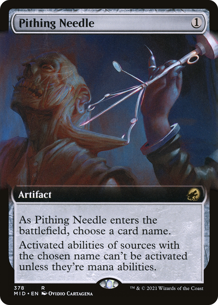 Pithing Needle (Extended Art) (MID-378)  - Innistrad: Midnight Hunt: (Extended Art)