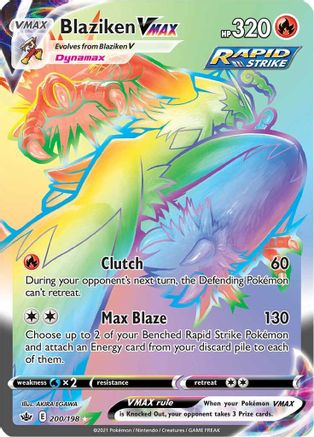 Blaziken VMAX (Secret) 200/198  - Holofoil SWSH06 Chilling Reign - Secret Rare