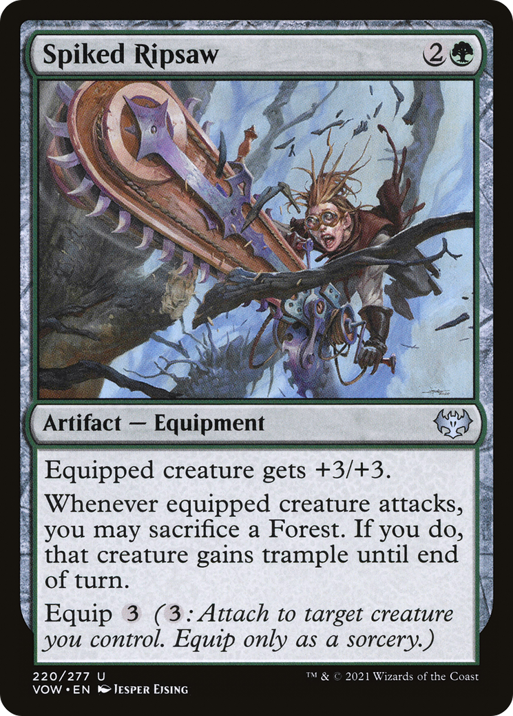 Spiked Ripsaw (VOW-220)  Foil - Innistrad: Crimson Vow
