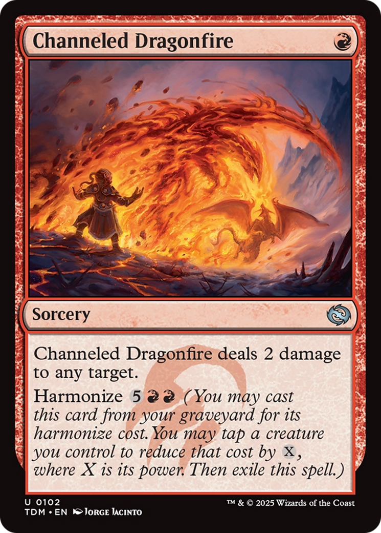 Channeled Dragonfire (TDM-102)  - Tarkir: Dragonstorm